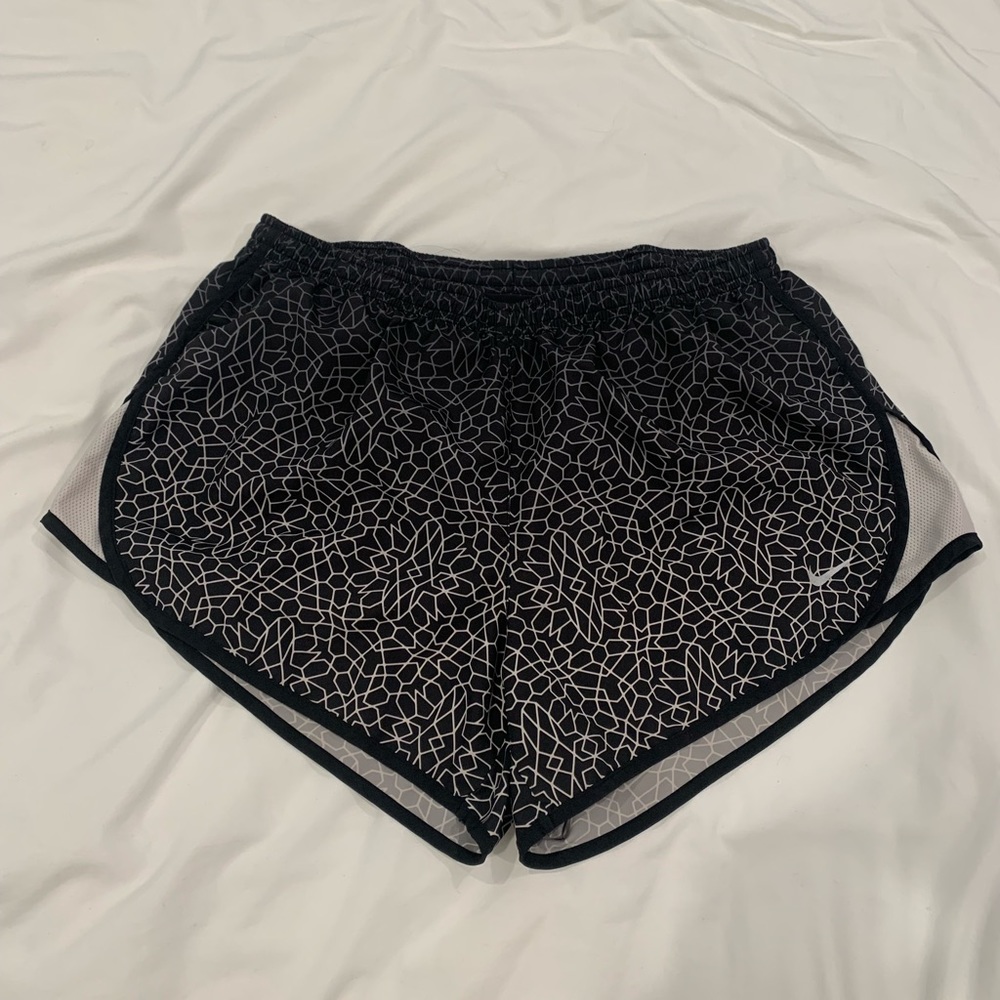 Nike black and grey running shorts with lining